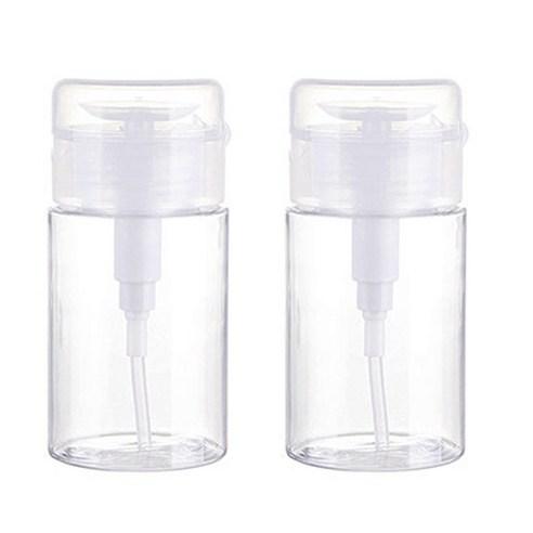 베라망 휴대용 클렌징워터 토너 펌핑용기 100ml, 투명, 2개