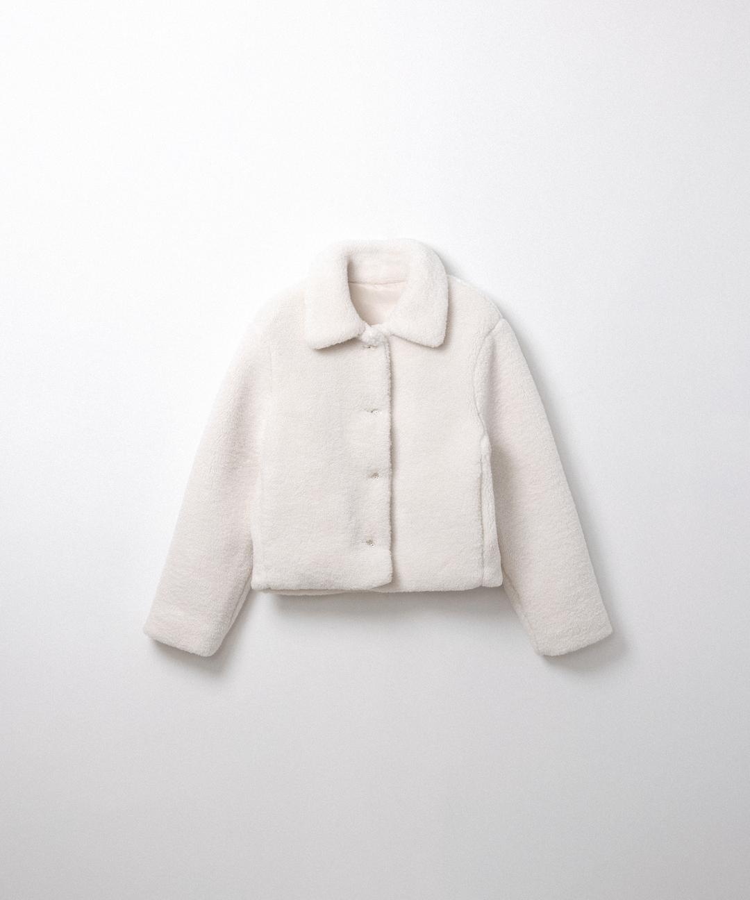 로아 퍼 자켓 (ivory)