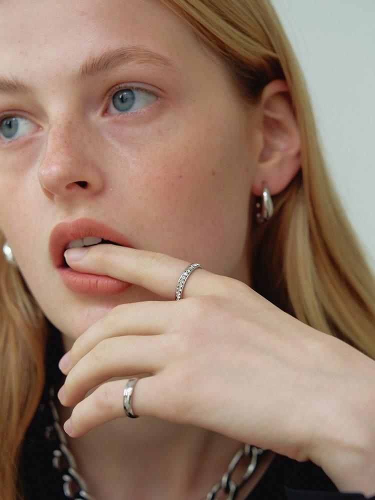 [Surgical_2 SET] Cubic Silver Rings