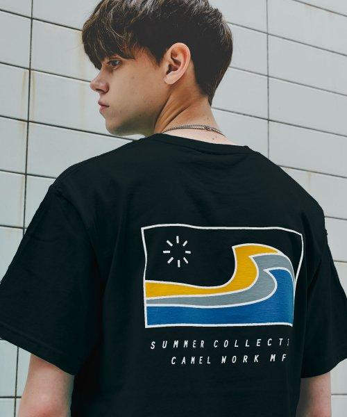 빅웨이브 반팔티셔츠(블랙)