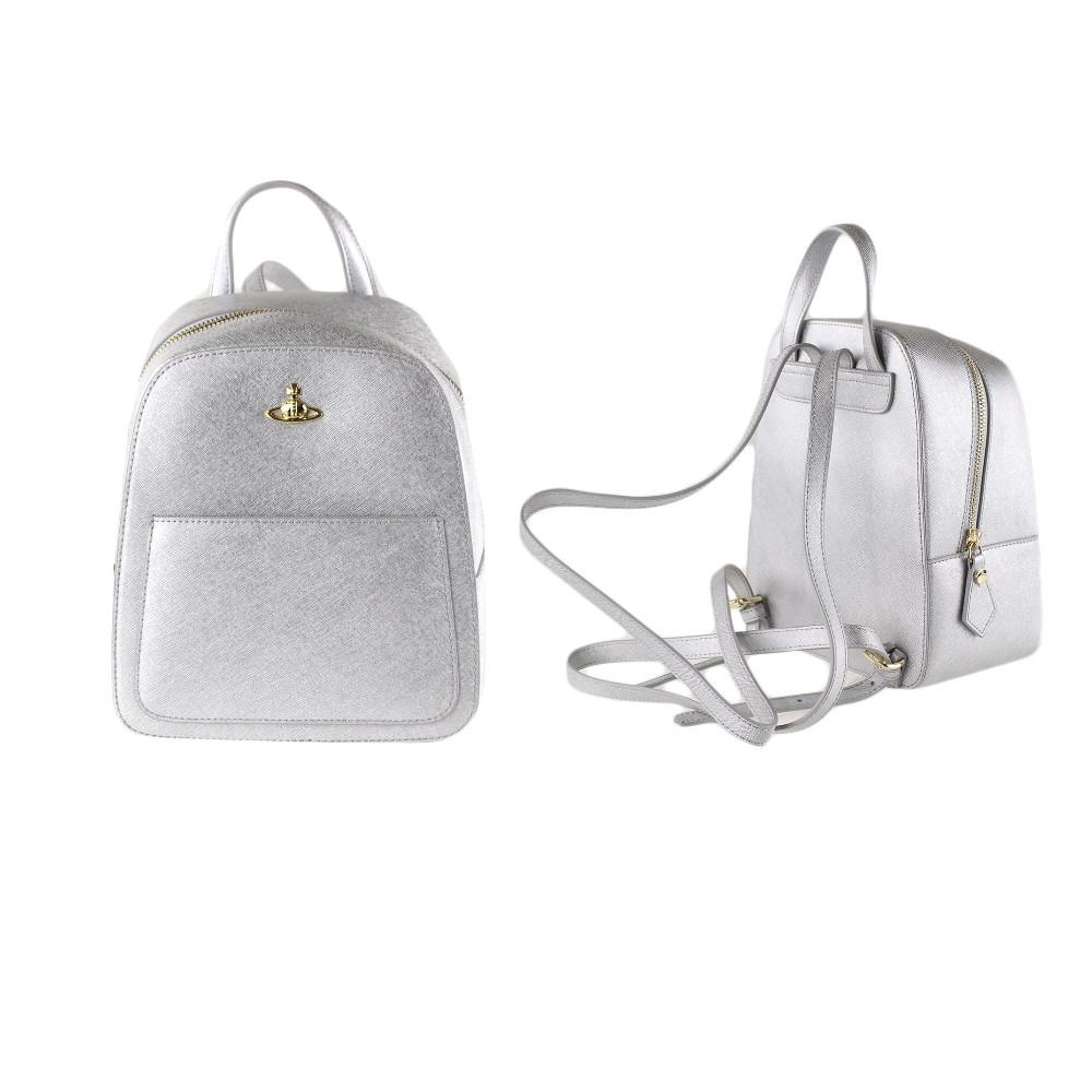 비비안웨스트우드 실버백 백팩 레이디스 메탈릭 가방 SILVER