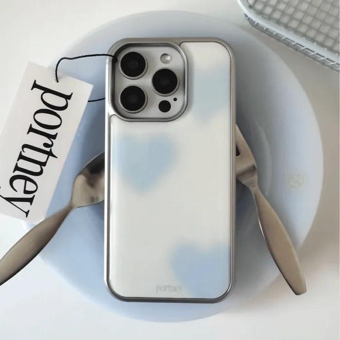 [+맥세이프][+갤럭시]silver skyheart epoxy case