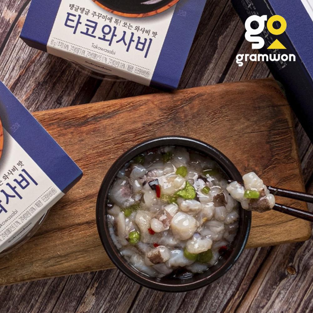 설래담 타코와사비 80gX5팩 400g 고래미