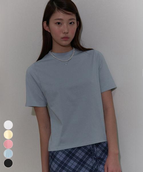 워터프루프 소프트 터치 크루 넥 무지 쿨 반팔 티셔츠