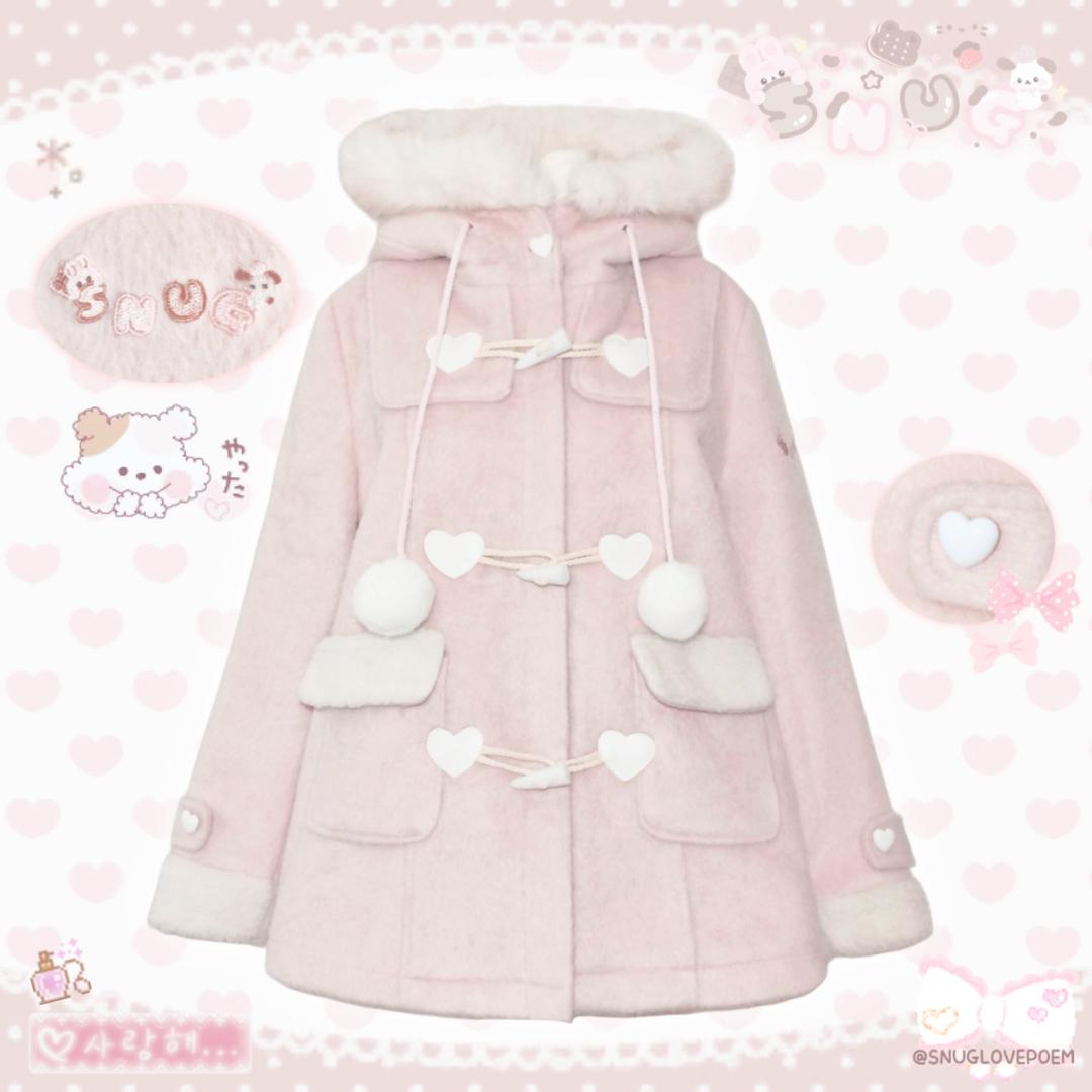Dear Hug Coat ♡ Pink Honey