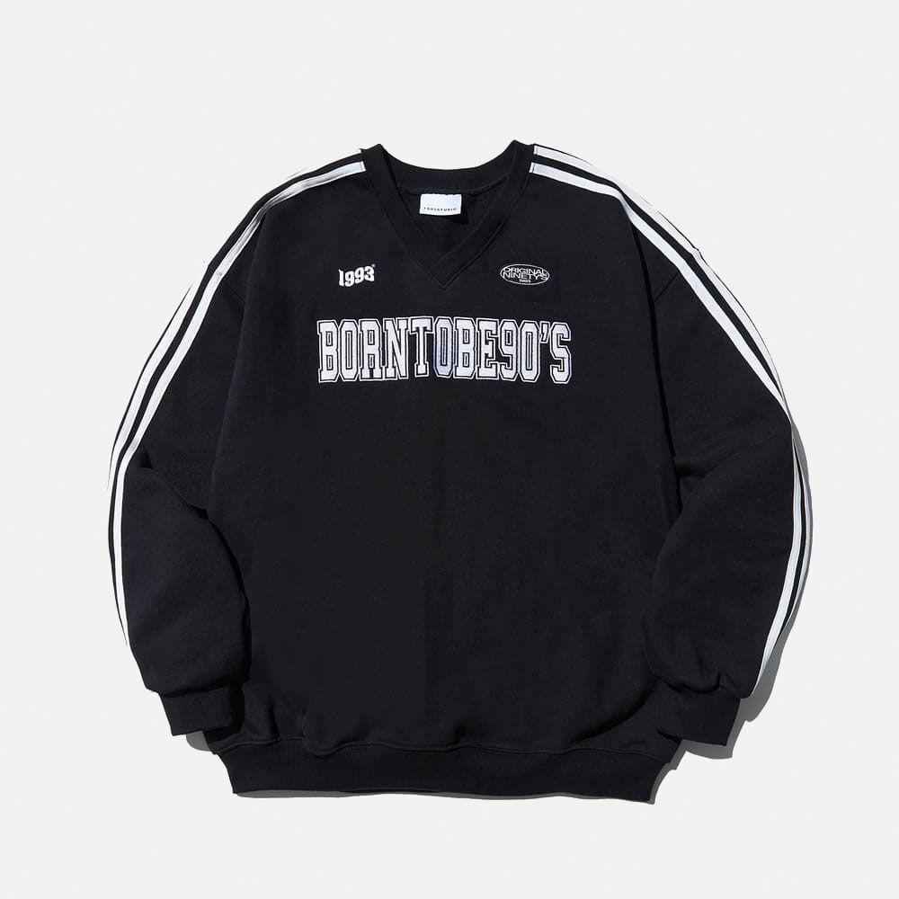 90S 트랙 스웨트셔츠_블랙