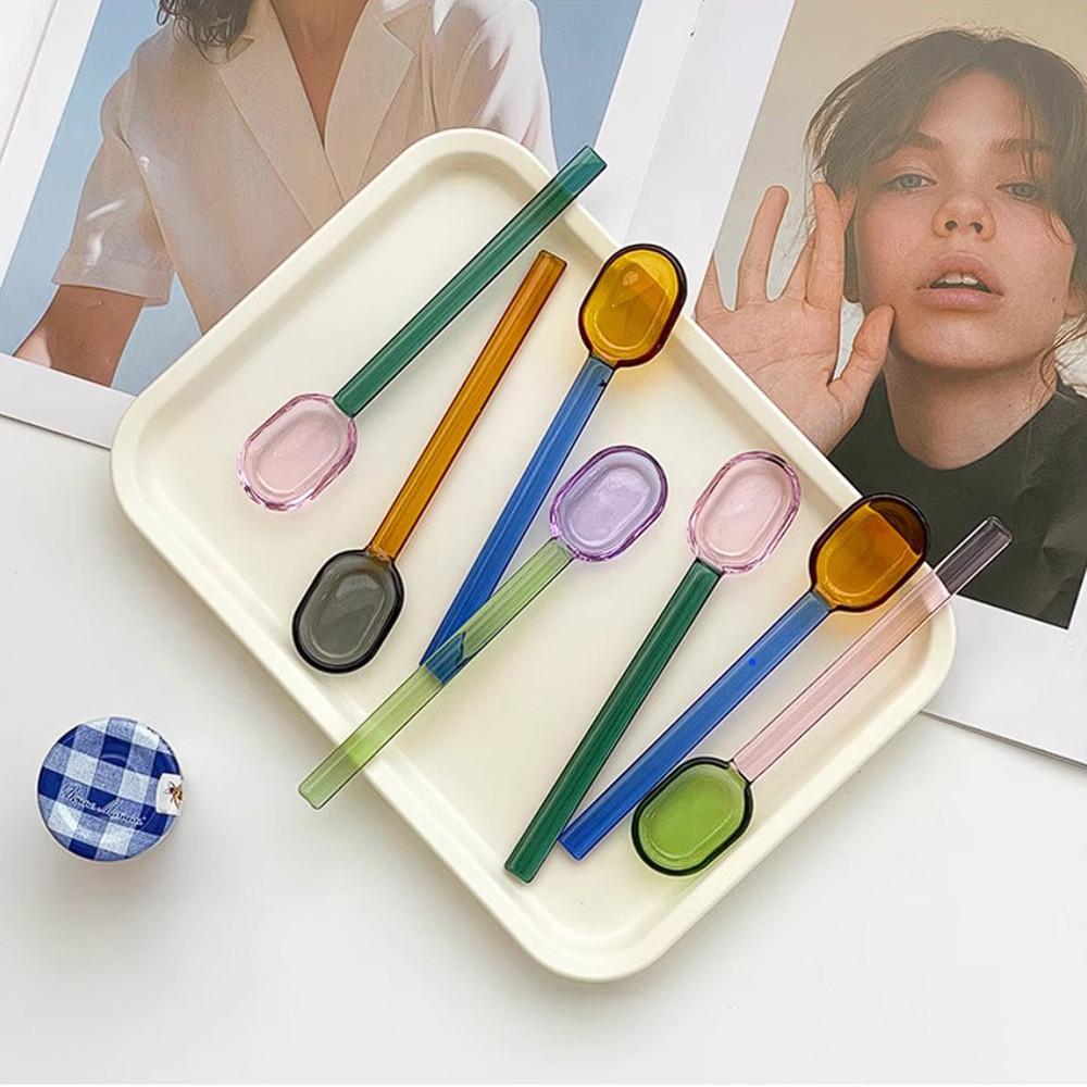 캔디 머들러 칵테일 유리 디저트 티스푼 스틱 막대