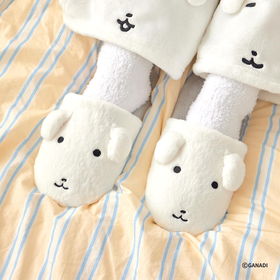 가나디 털 실내화 2size (룸슈즈/층간소음/겨울실내화/사무실/학생/직장인/방한)