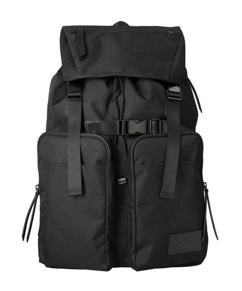 majestic dual pocket rucksack / black