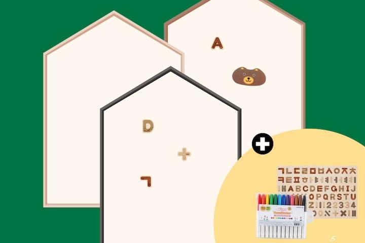 세트 릴리후스 원톤 유아 자석 칠판 화이트보드 국민육아템