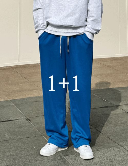 [1+1] 웨인 와이드 트레이닝팬츠 (6color)