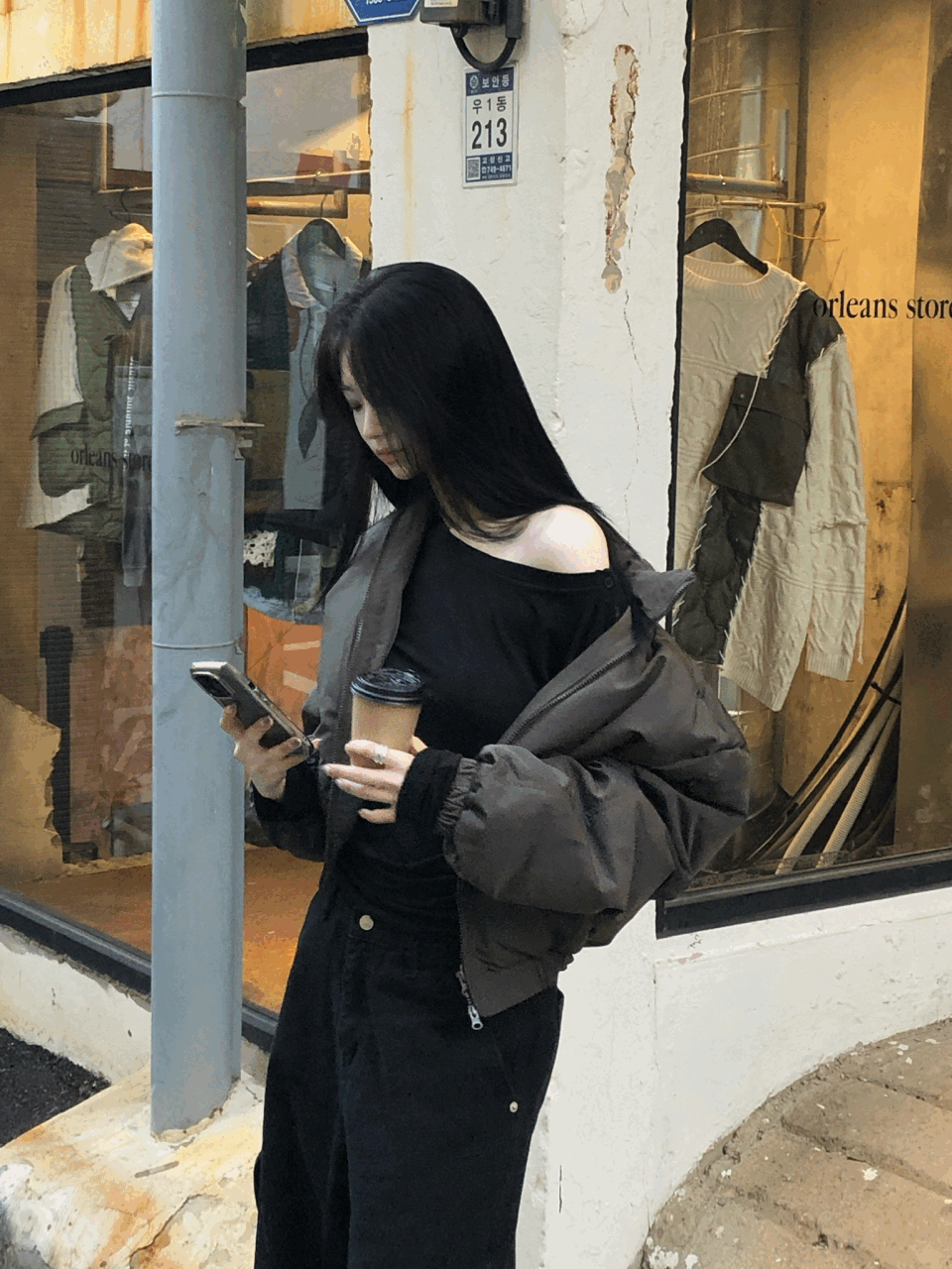lean down jacket (2colors) / 무료배송