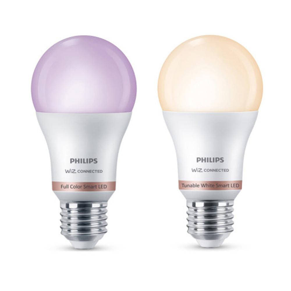 필립스 WIZ 위즈 LED 스마트 조명 전구 8W 색상조절 와이파이 IOT 램프 리모컨