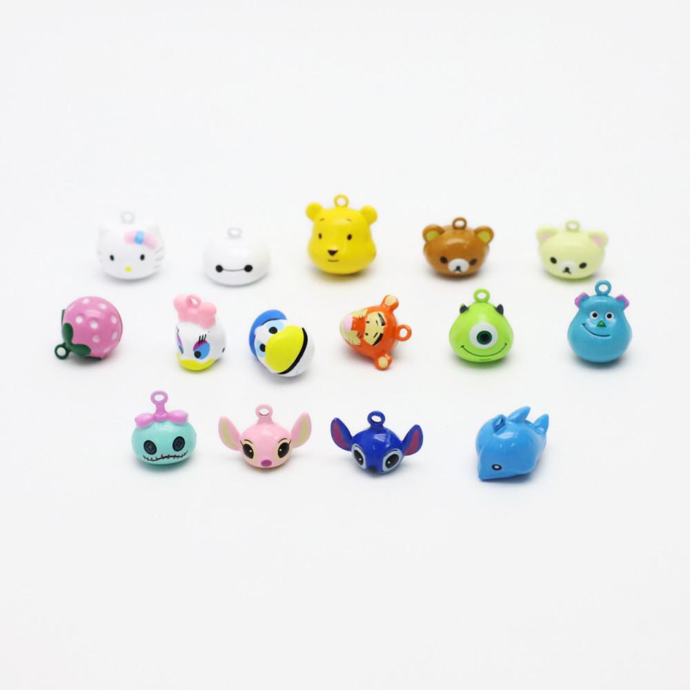소리나는 캐릭터 동물 모양 방울 (15종류) 키링 목걸이 인식표 만들기 재료 부자재