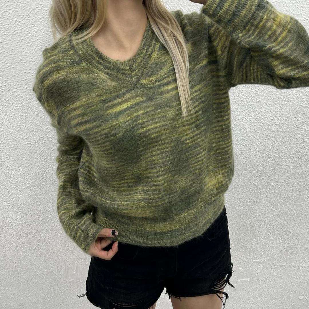 더 오픈프로덕트 멀티패턴 모헤어 니트 ( 한소희 착용 ) | 후루츠패밀리