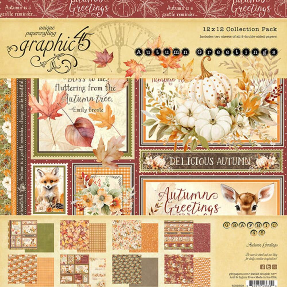 그래픽45 Autumn Greetings 12×12 Collection Pack G45 071