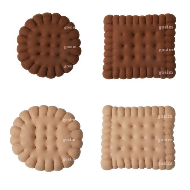 비스킷 방석 비스켓 사각 원형 40cm