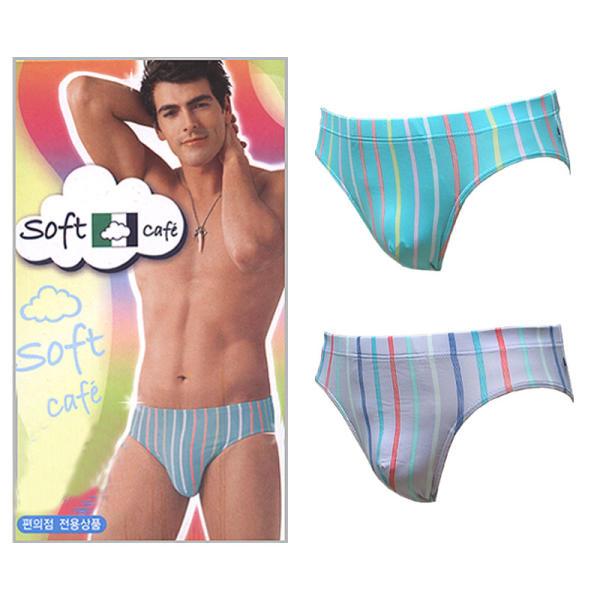 좋은사람들//소프트카페 남삼각 2매입 100호 남성팬티 남자속옷