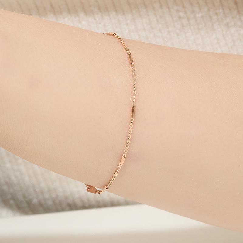 14k 18k 바스틱 체인 팔찌