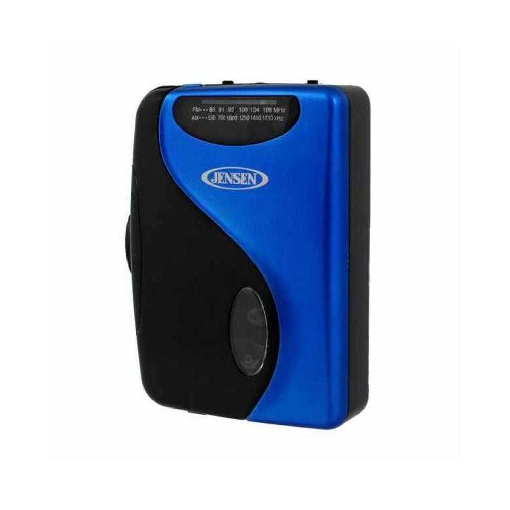 Jensen 휴대용 스테레오 스포츠 카세트 플레이어 레트로 블루