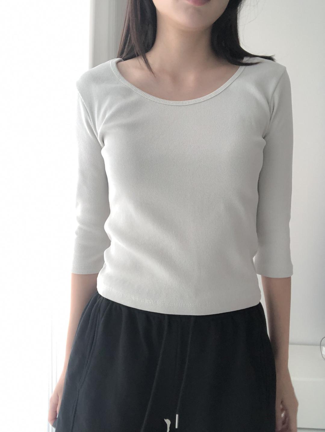 고와 three-quarter tee (4c)