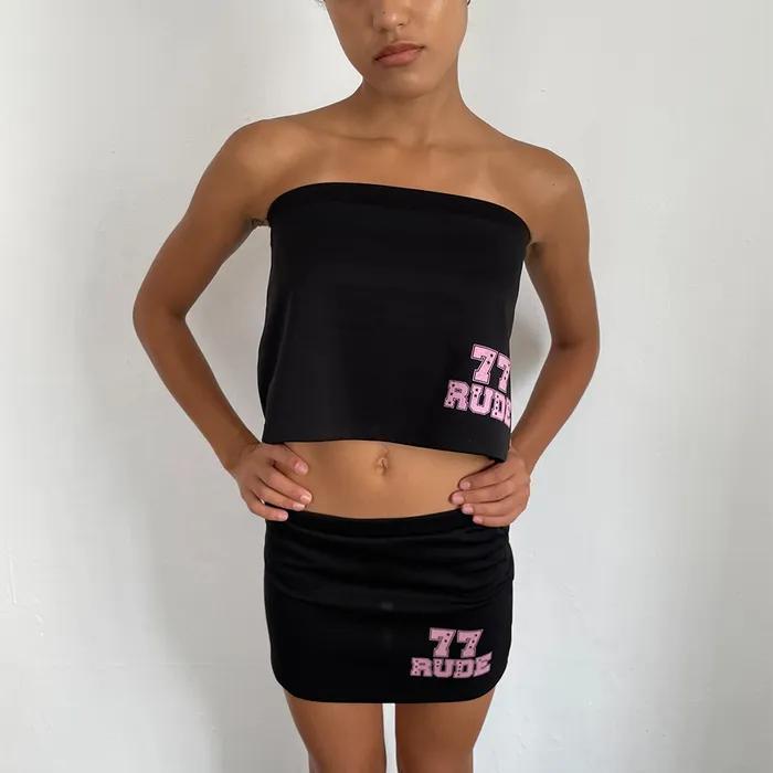 MINI SKIRT, BLACK