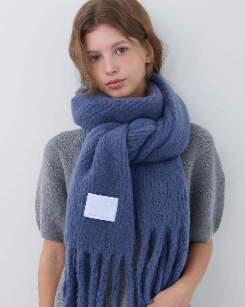 팔레트 니트 머플러 (flow blue)