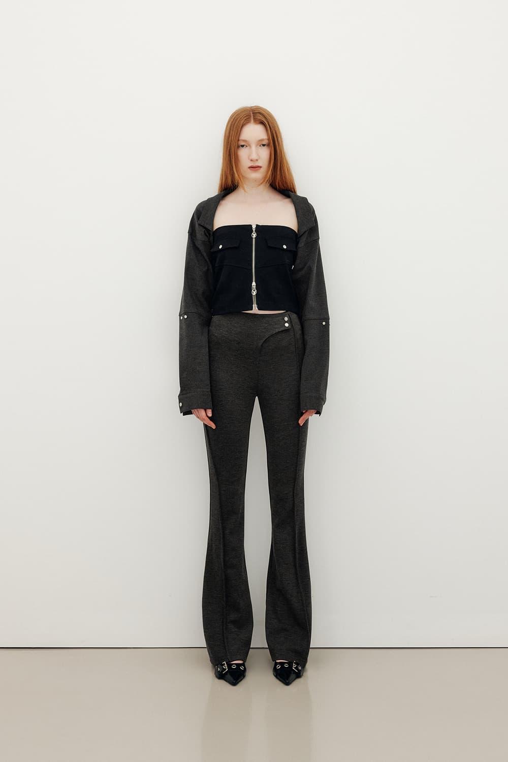 Yuse DOUBLE STRAP BOLERO SHIRT | 후루츠패밀리