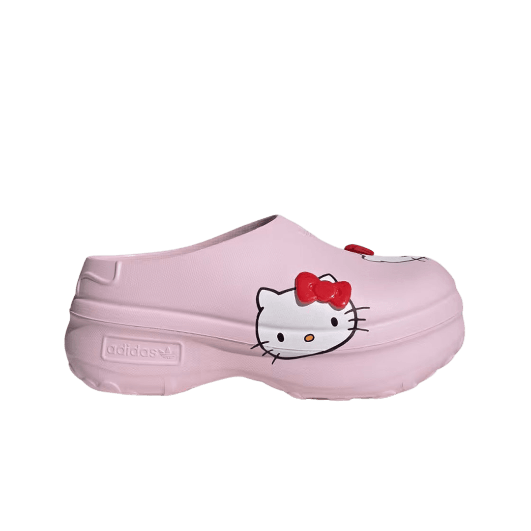 (W) Adidas Adifom x Hello Kitty Stan Smith Mule Clear Pink Red