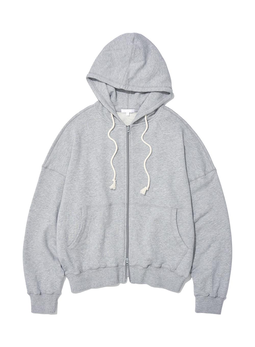 [WOMEN] PWC OVERSIZED COCOON FIT HOODIE ZIP-UP_MELANGE