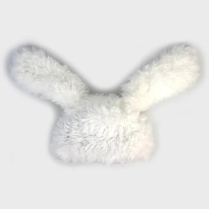Rabbit White Fur Beanie 토끼비니