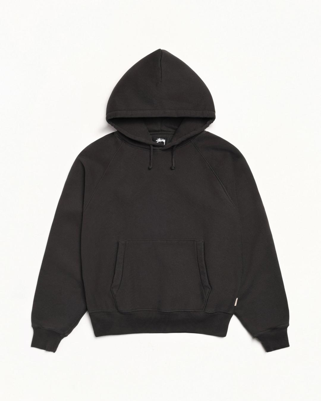 RELAXED HOODIE - Washed Black / S
