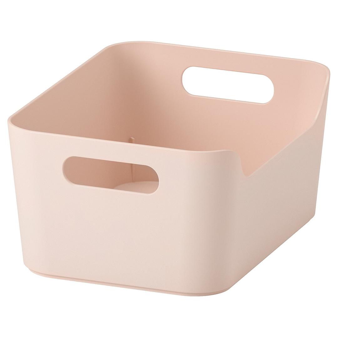 UPPDATERA 우프다테라 수납함 - 라이트핑크 24x17 cm