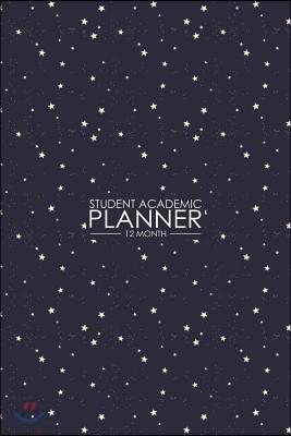 12 Month Student Academic Planner: Sparkling Stars 12-Month Study Calendar Helps Elementary, High School and College Students Prioritize and Manage Ho - 예스24