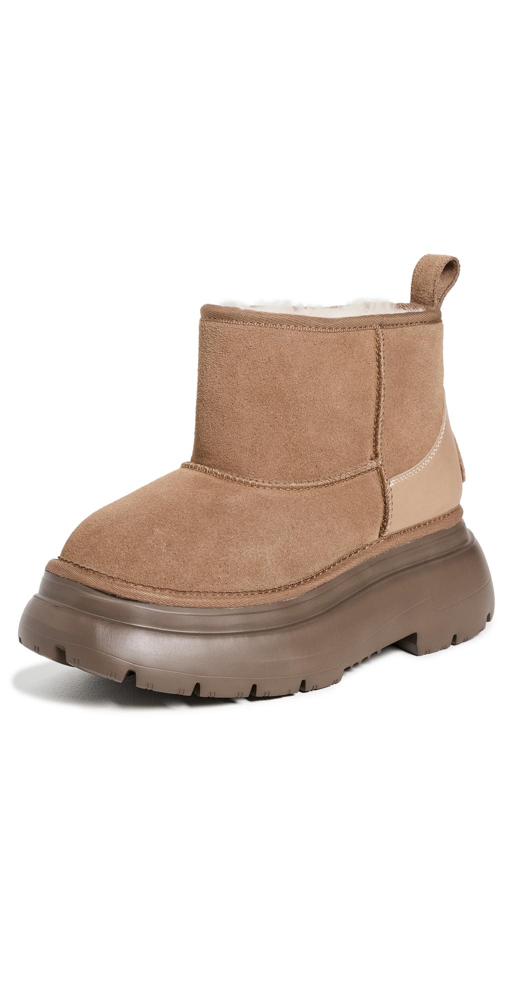 청키 시어링 부츠 라이트 브라운 11