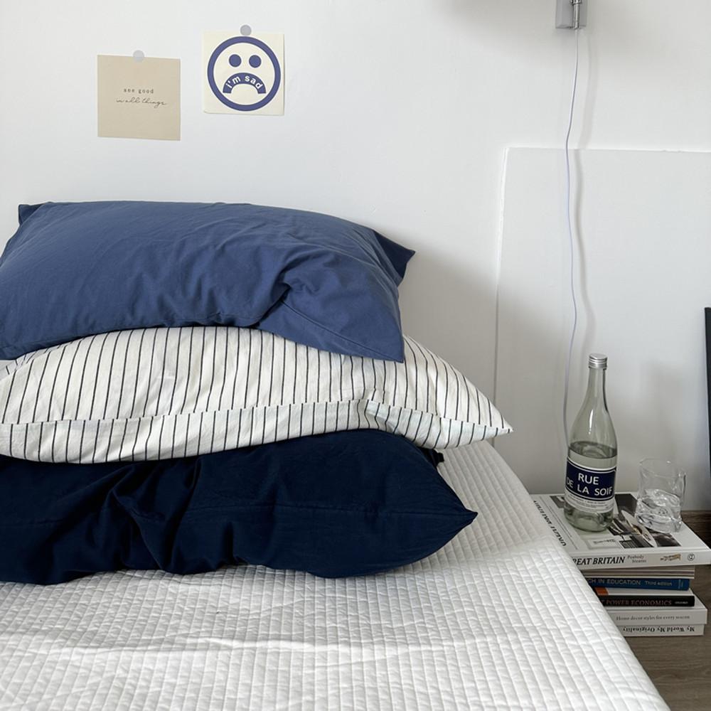 페르지아 부드러운 포근한 8종 베개커버 순면 체커보드 화이트 블랙 그린