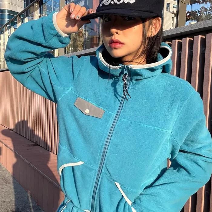 (DEFG X US) FLEECE HOOD ZIP-UP [3COLOR]