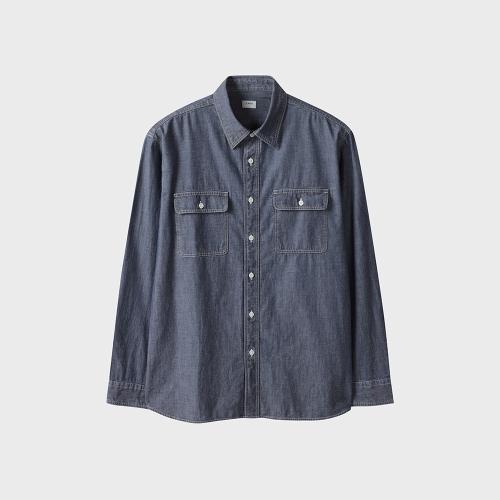 남성) 샴브레이 워크 셔츠_MSF2WC1001