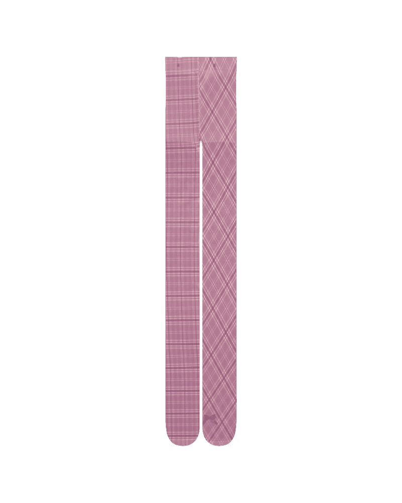 Pink Check tights