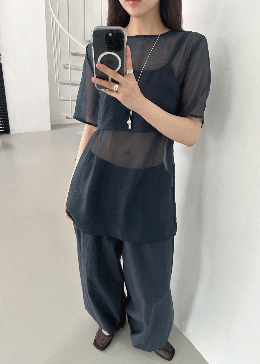 Oganza bustier blouse SET /주문폭주/