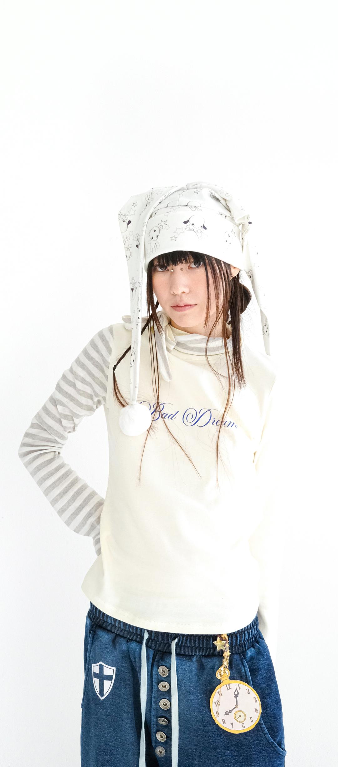 2차★[fa.er.ie] petit scarf stripe turtleneck (ivory)