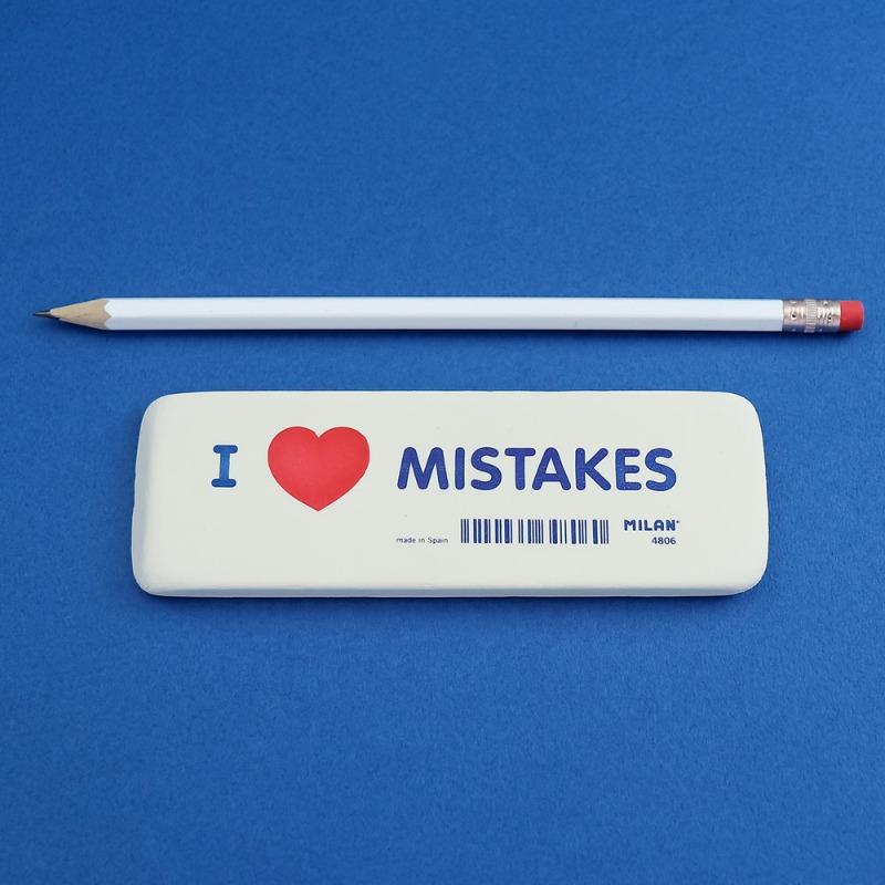 MILAN eraser I ♥️ MISTAKES