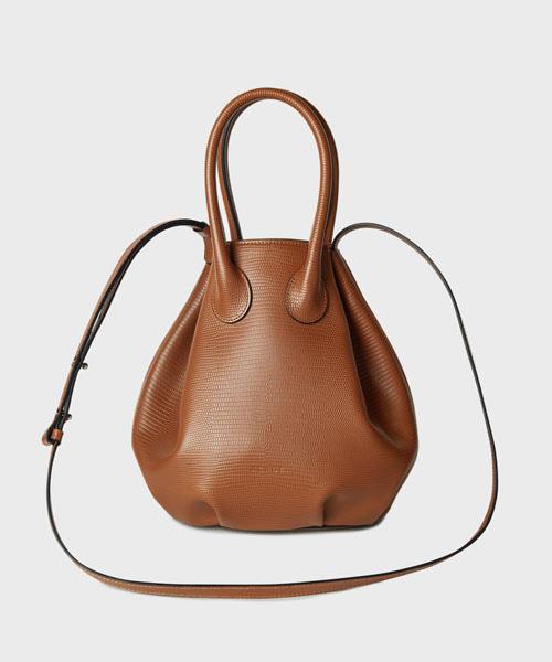 Handle Bag Lizard Brown