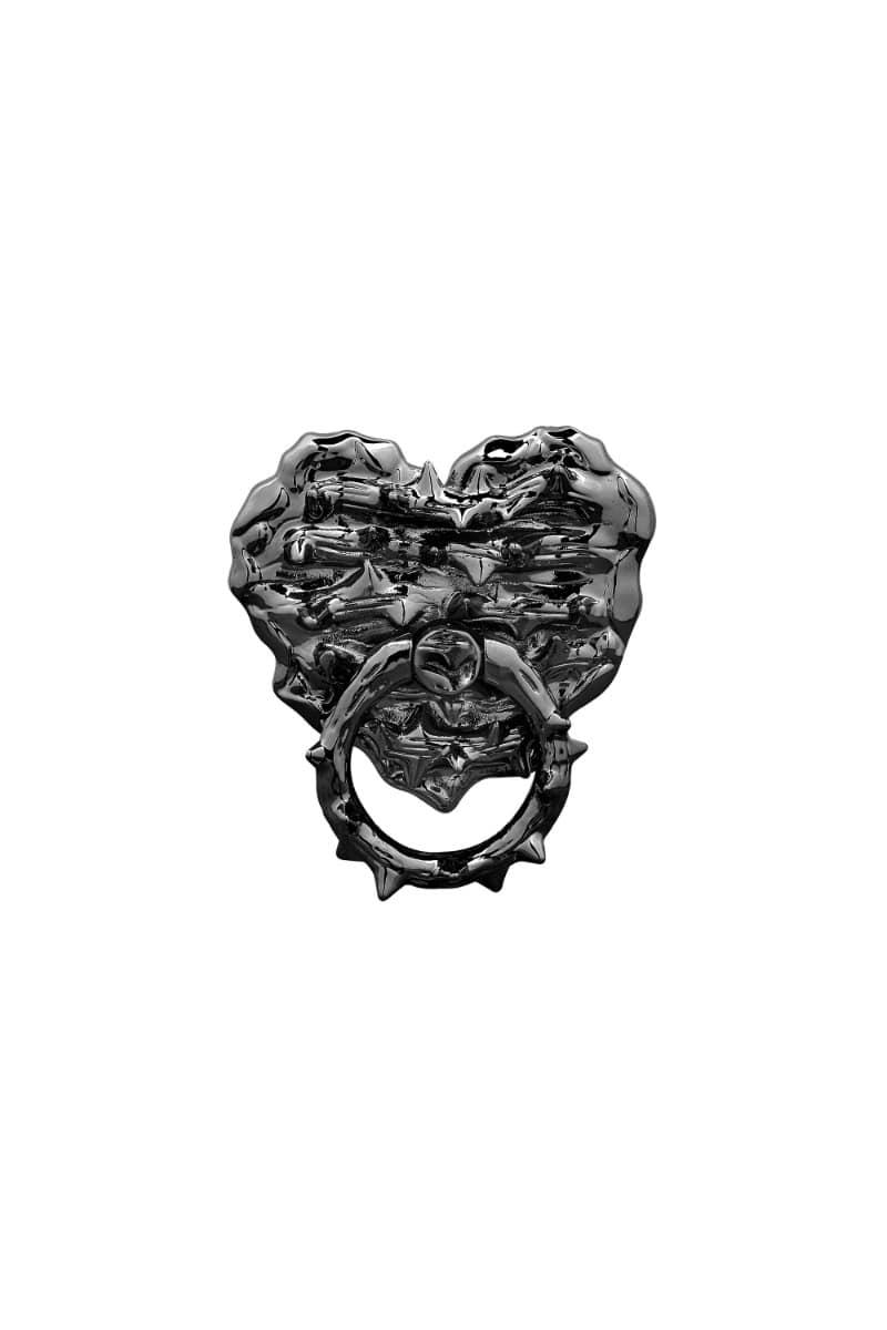 NO.612 [BLACK] SPIKY HEART PHONE GRIP [3월 11일 예약발송]