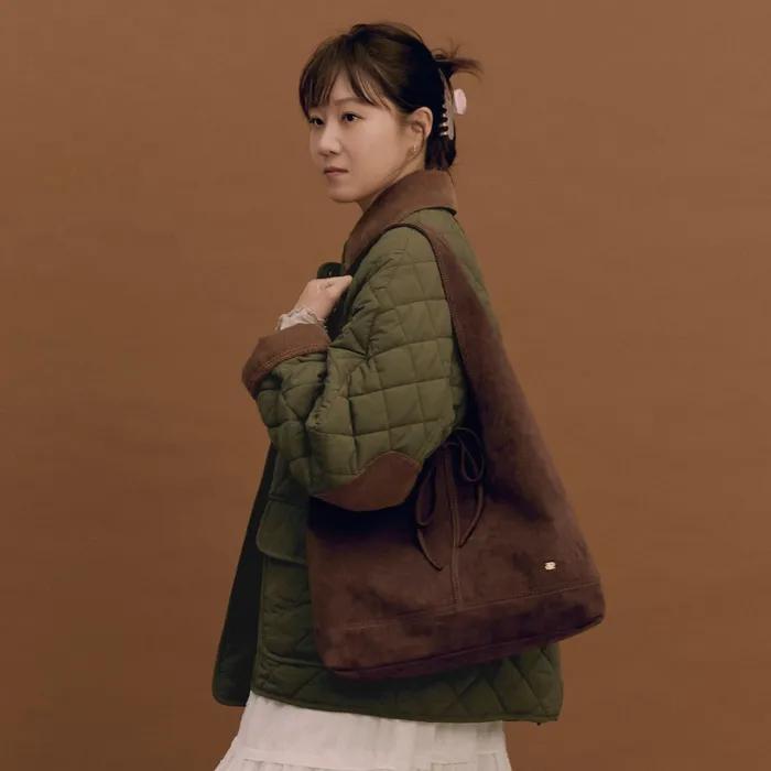 pino bag (suede) - brown (M)