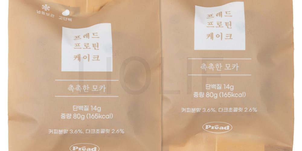 프레드 촉촉한 모카 단백질 케이크 (냉동) 80g 2개