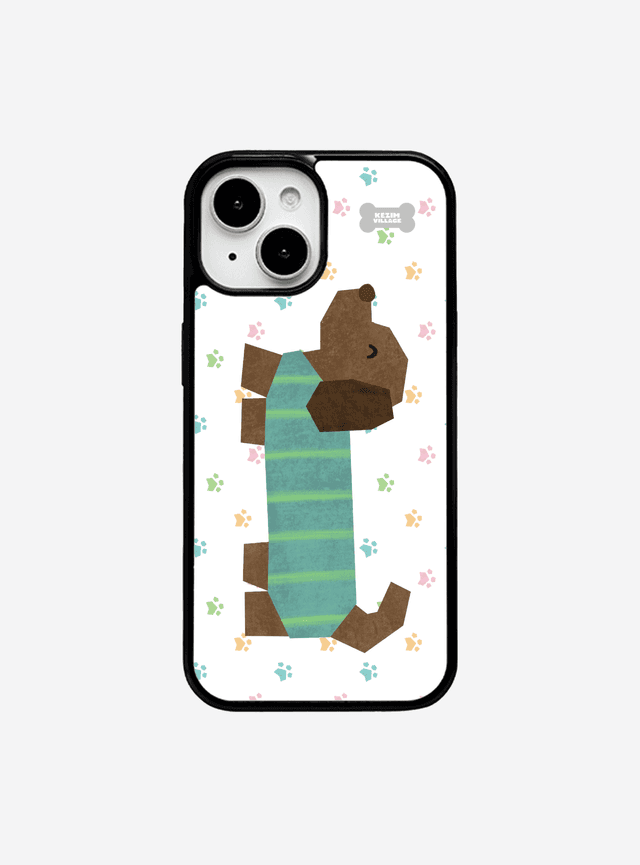 PUPPY WHITE case (glass bumper)