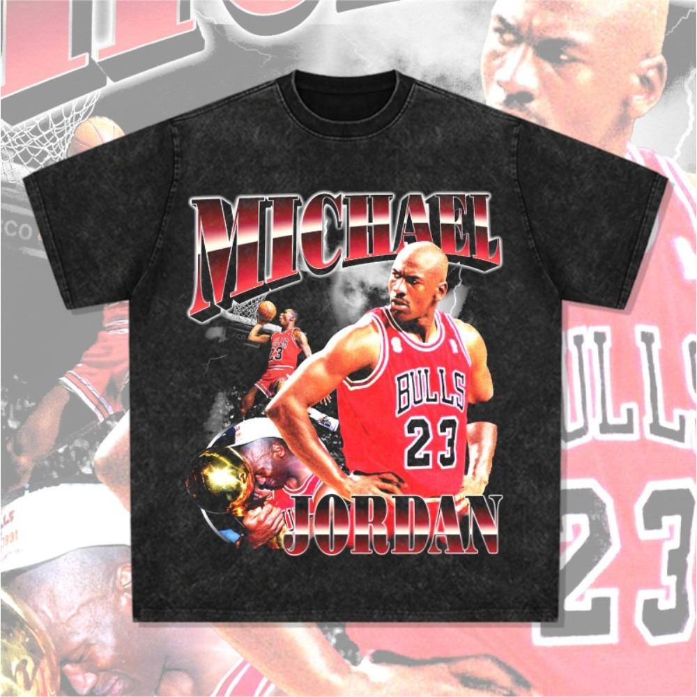 마이클 조던 Jordan NBA 시카고 불스 프린트 티셔츠 반팔 긴팔 빈티지 농구
