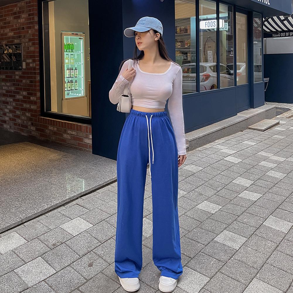 워너비뮤즈 무배🚀 [흠뻑쇼💙15만장신화🎉숏&기본&롱] 11컬러 매일입는 와이드 롱 트레이닝 팬츠 허리 밴딩 기장선택 하이웨스트 츄리닝 코튼 일자바지 빅사이즈 통바지 봄 간절기 페스티벌룩 페스티벌 11 color