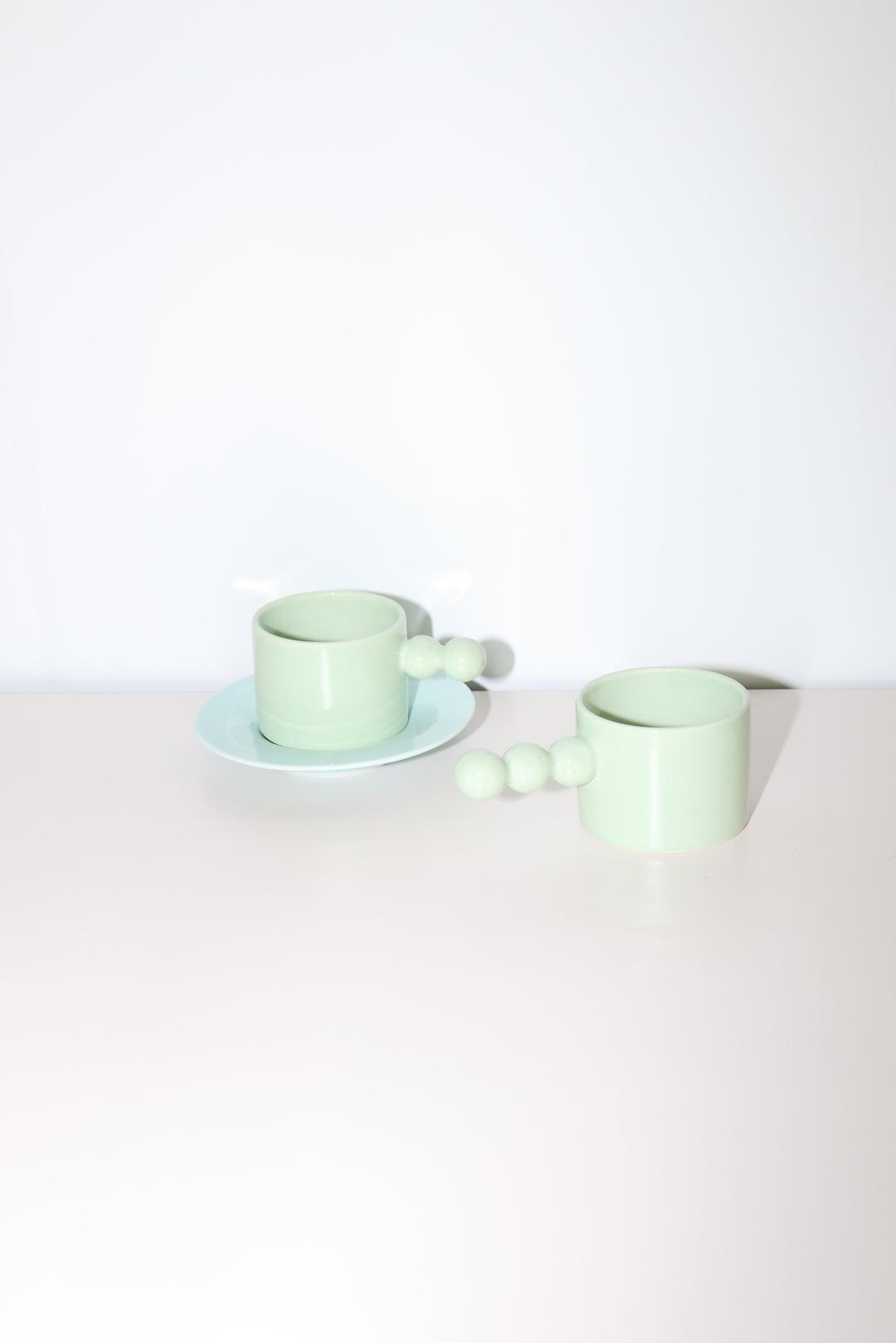 beads flat mug(mint)